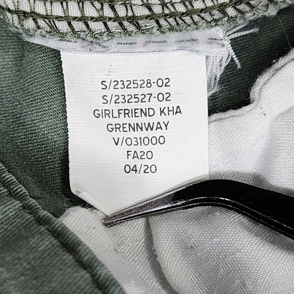 Gap Pants Womens 10 Green Girlfriend Khaki Straight Stretch Cotton Office Preppy - Picture 6 of 11